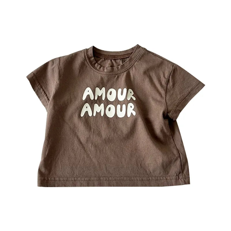 Francisca Loose Casual Cotton Kids Tops