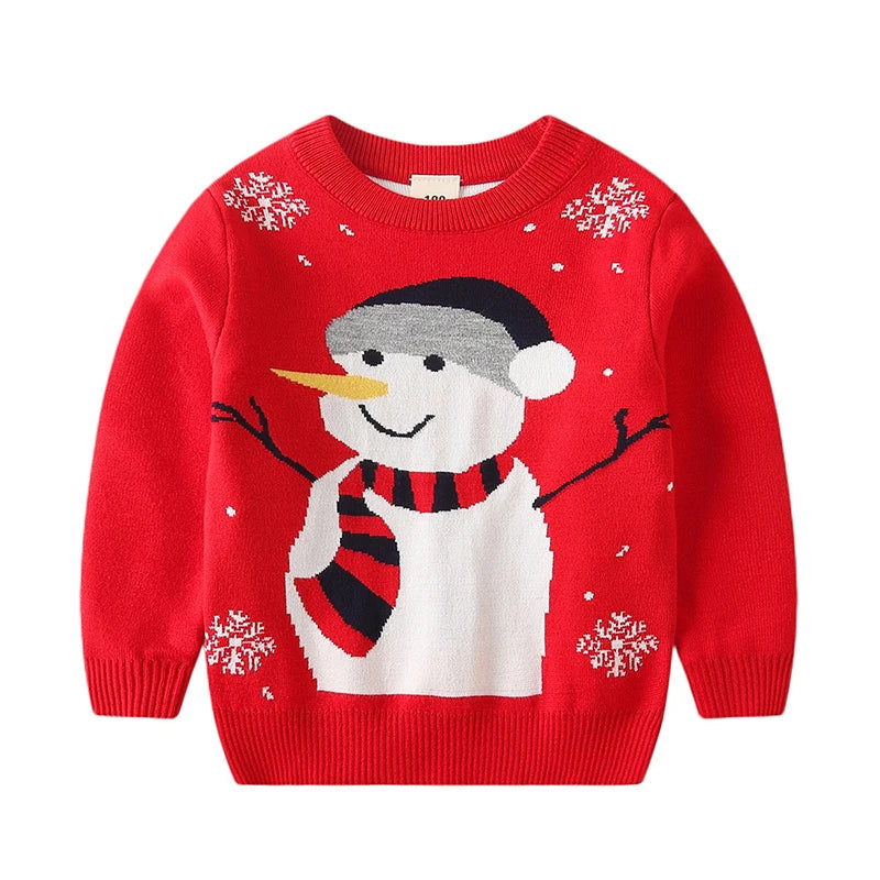 Roy Winter Santa Claus Pullover Knitted Sweater - GuGuTon baby store - Baby Fashion - Toddlers Outfits - Babies Outfits - Toddler Clothes - Kids Clothing - Newborn Clothes - Newborn Wear - Kids Wear - Trending Clothes - Trending Outfits - Fall Fashion - Winter Fashion - Girls Clothes - Boys Clothes - Babies Wear - Kids Accessories - KidsWear - Summer Clothes - Summer Fashion - Summer Trend - Falls Sweaters - Tops - Bottom - Jeans - Blouse - Dresses - Newborn Dresses - Toys