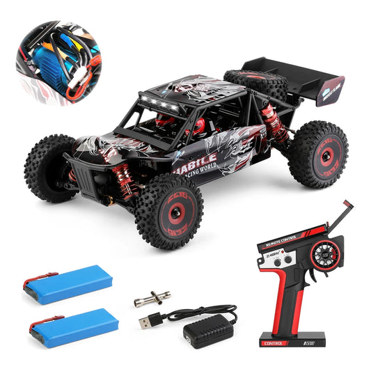 WLtoys 124016(V2) Fast RC Car, 1/12 Brushless RC Car with Independent ESC for Adults, 75km/h, Suitable for Outdoors and Gifts