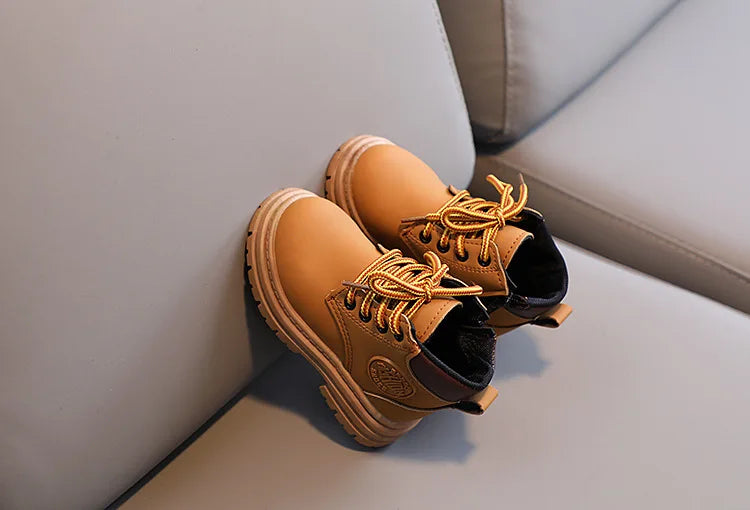 Liam Winter Kids Combat Boots - Non-slip Footwear