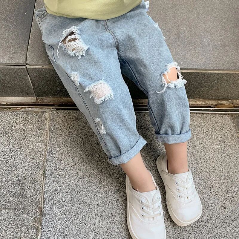 Omar 2023 New Fashion Baby Loose Kids Trousers