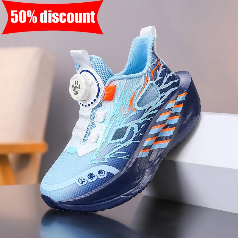 Children Sport Shoes Boys Girls Summer Hollow Fashion Leisure Lightweight Tennis Shoes Soft Bottom Rebound Outdoor Walking Shoes