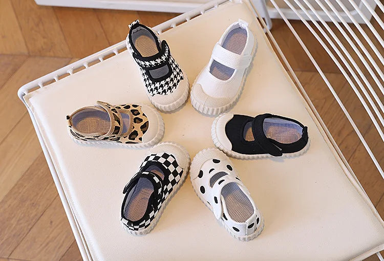 2025 New Spring Baby Girl Shoes Kids Autumn Canvas Shoes