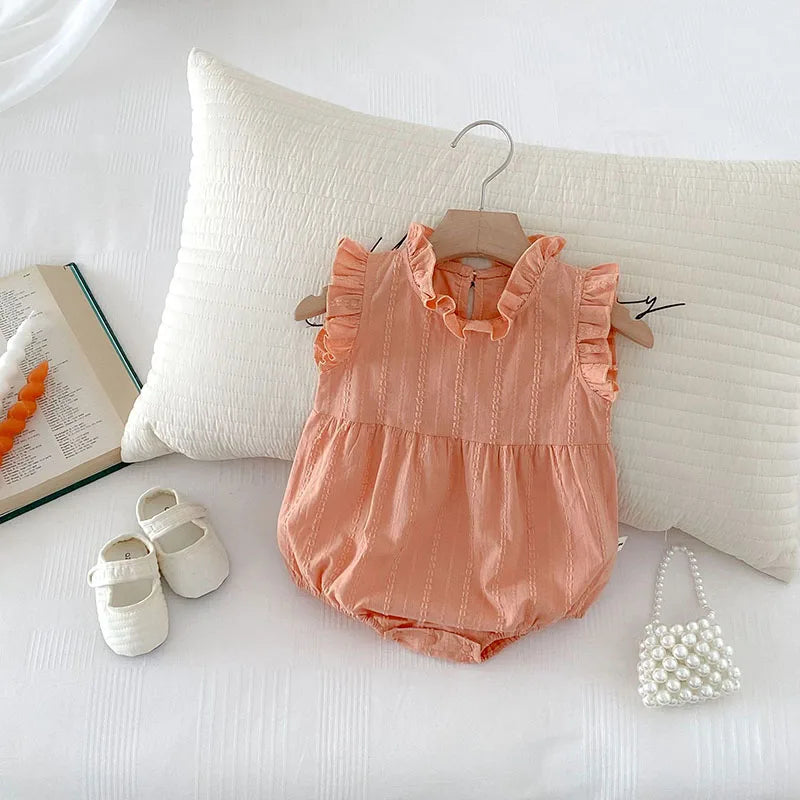 Ruffle Detail Princess Romper