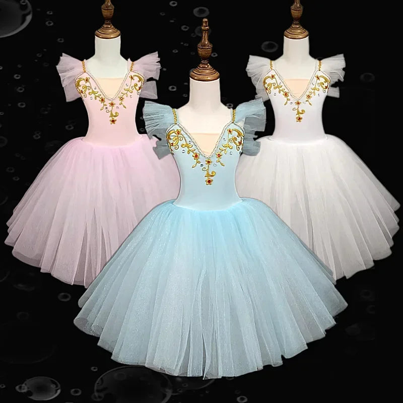 Norma Summer Ballet Dress for Girls - Kids Dance Tutu Outfit