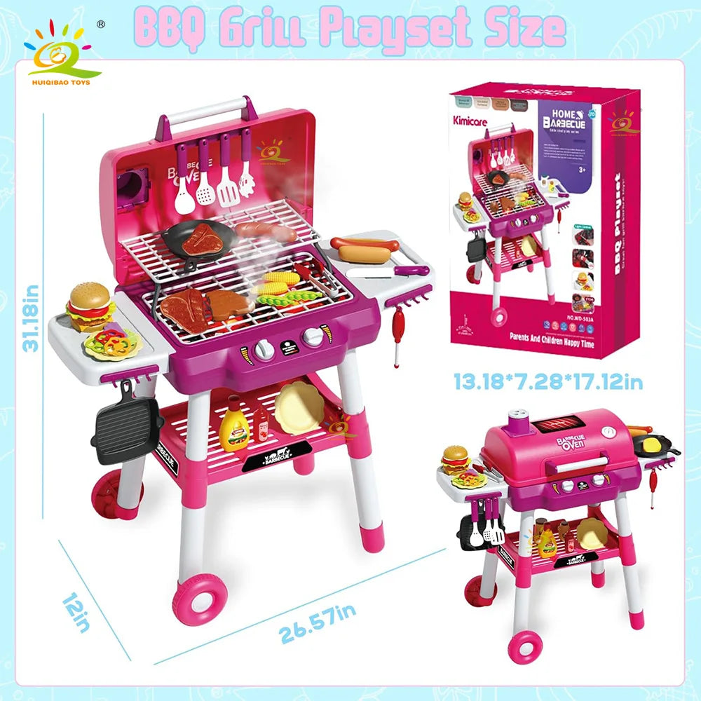 Electric barbecue grill portable outdoor barbecue grill boys and girls ultra-realistic simulation barbecue
