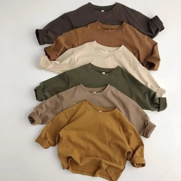 Wesly Long Sleeve Cotton Spring Tees - GuGuTon baby store - Baby Fashion - Toddlers Outfits - Babies Outfits - Toddler Clothes - Kids Clothing - Newborn Clothes - Newborn Wear - Kids Wear - Trending Clothes - Trending Outfits - Fall Fashion - Winter Fashion - Girls Clothes - Boys Clothes - Babies Wear - Kids Accessories - KidsWear - Summer Clothes - Summer Fashion - Summer Trend - Falls Sweaters - Tops - Bottom - Jeans - Blouse - Dresses - Newborn Dresses - Toys