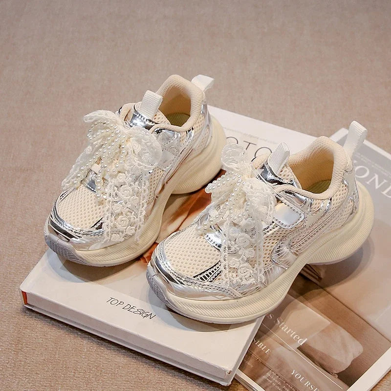 Girls' Sports Fashion Dad Shoes 2025 Spring