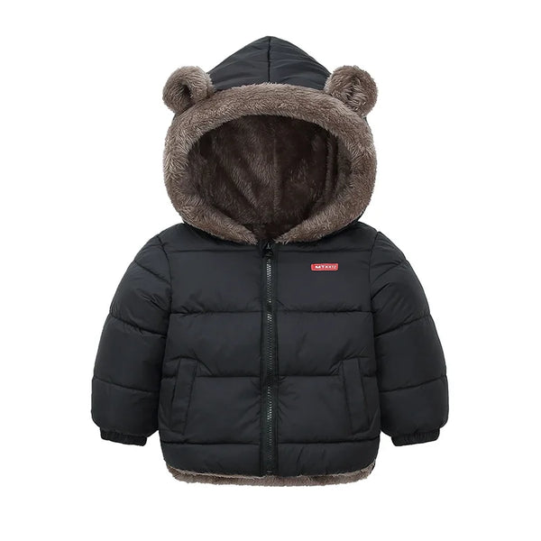 Pablo Boys Bear Hooded Outerwear Sweater