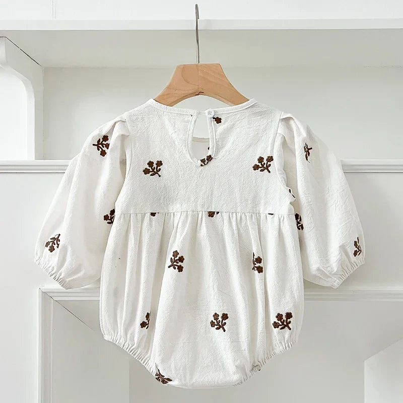 Puff Sleeve Garden Romper