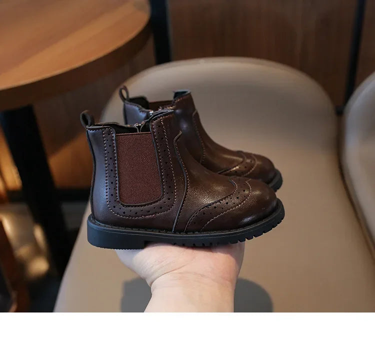 Versatile Baby Girl Boot Must-have Outdoor Lounging for Spring Autumn Clssic Princess Chelsea Short Boots Shoes