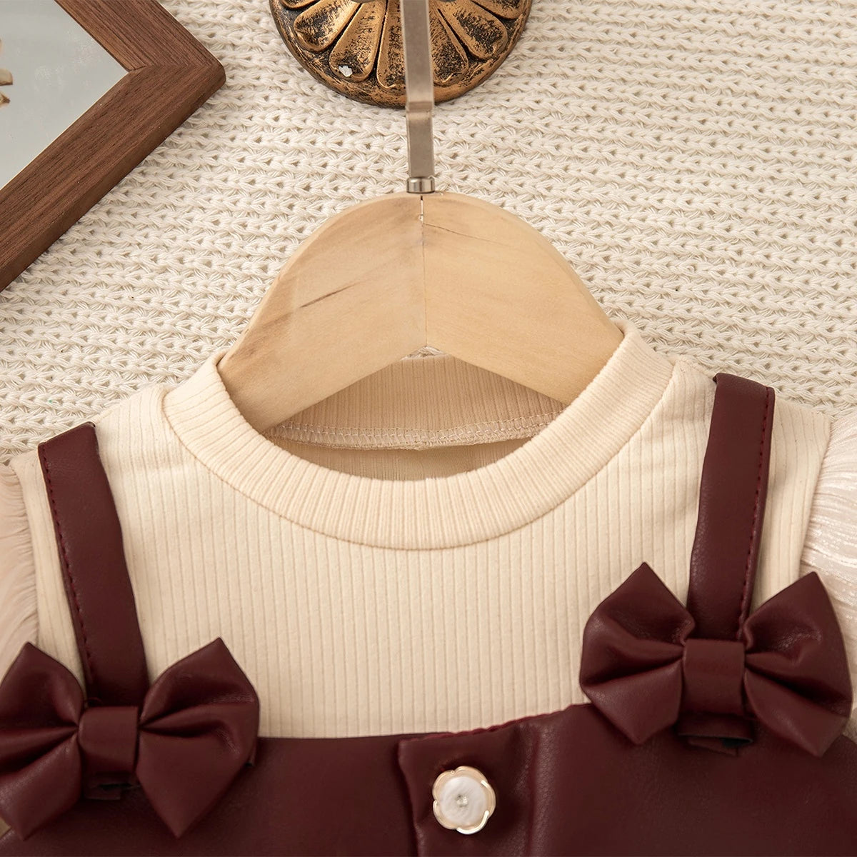Baby Girl Dress Autumn/Winter Lace Bow Girl Dress Cute Birthday Party Baby Dress