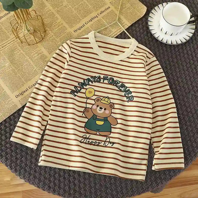 Kids Cartoon Long-sleeve Tops - Isa Collection