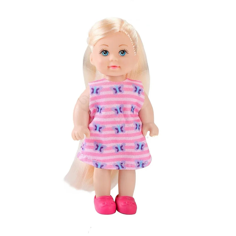 Multi style set with optional mini baby palm dolls, girl player toys, gifts