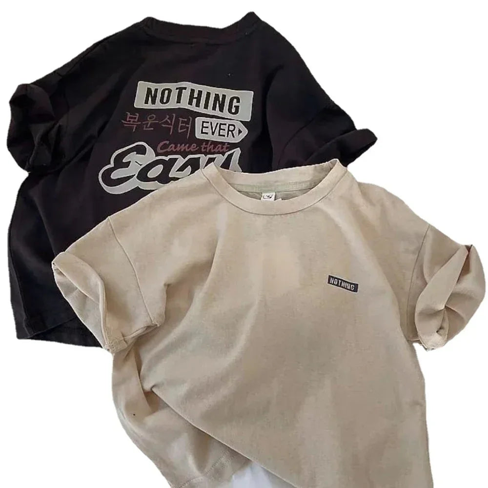 Tommy Short Sleeved Cotton Tees - GuGuTon baby store - Baby Fashion - Toddlers Outfits - Babies Outfits - Toddler Clothes - Kids Clothing - Newborn Clothes - Newborn Wear - Kids Wear - Trending Clothes - Trending Outfits - Fall Fashion - Winter Fashion - Girls Clothes - Boys Clothes - Babies Wear - Kids Accessories - KidsWear - Summer Clothes - Summer Fashion - Summer Trend - Falls Sweaters - Tops - Bottom - Jeans - Blouse - Dresses - Newborn Dresses - Toys