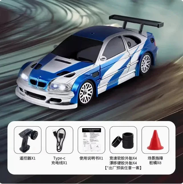 Jiabaile Wireless Control 1: 43 Mini 4wd Drift Remote Control Car Full Scale Professional Rc Racing High Speed Remote Vehicle
