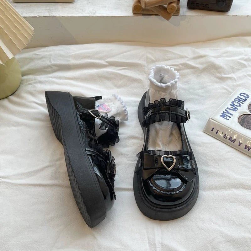 2025 Summer New School Girl JK Loafer Pumps Platform Shoes