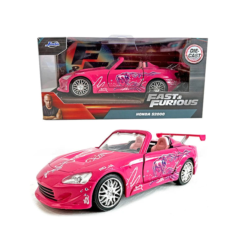 JADA 1:32 Diecast Alloy Car Model Fast Furious Jurassic Back Future Metal Toy Vehicle Collection Kids Gift Official Licensed