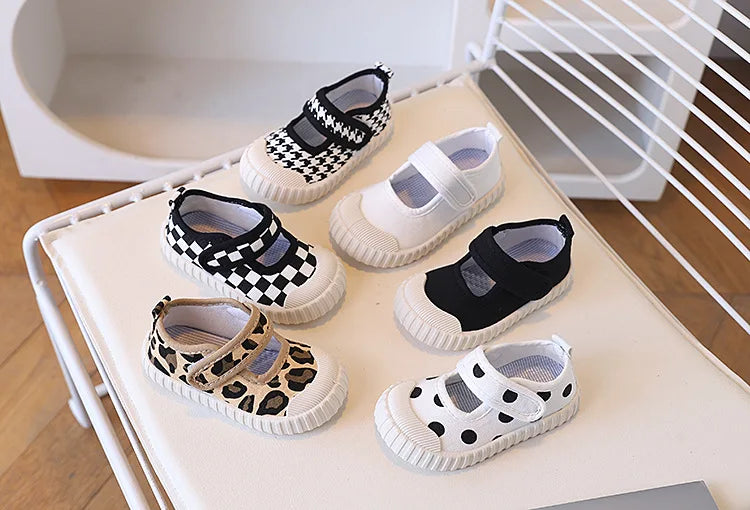2025 New Spring Baby Girl Shoes Kids Autumn Canvas Shoes