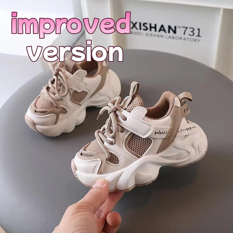 Spring Autumn Kids Sport Shoes Mesh Breathable Boys Sneakers
