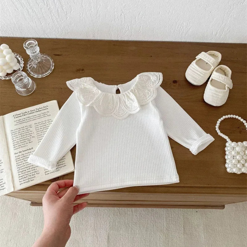 Yamilet Infant Girls Long Sleeve Cotton Tops