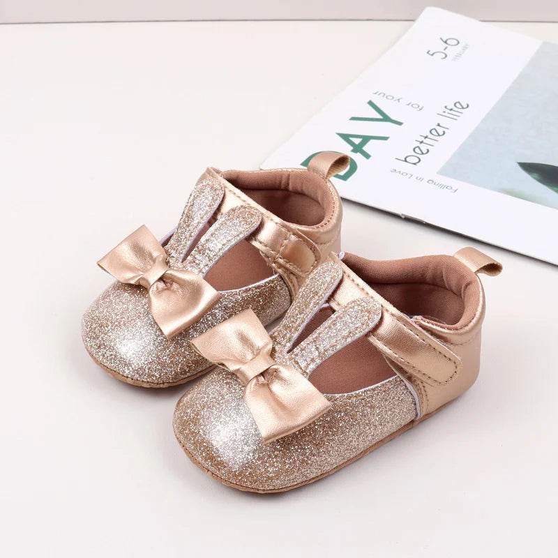 Cute Cartoon Style Baby Girl Shoes Spring and Autumn High Quality Butterfly Bowknot Cotton Sole Comfortable Prewalker BHX4031
