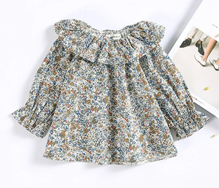 Antonia Princess Ruffle Collar Long Sleeve Tops