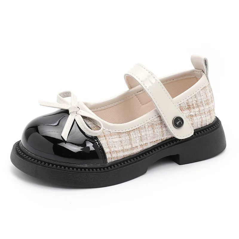 Girls' Spring and Autumn Leather Shoes 2025 Middle aged Children's Baby Soft soled Performance Shoes Children's Princess Shoes