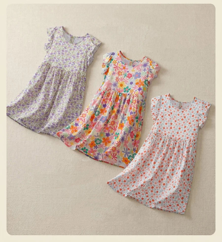 Girls Dresses Toddler Baby 1 to 2 3 4 5 6 7 8 9 10 11 12 13 14 15 16 Years Girl Casual Dress Teenager Korean Cute Children Dress