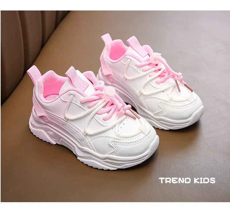 Girls Gradient Design Shoes Children Platform Sneakers Casual 4-12 Years Autumn Kids Chunky Running Sports Tennis Shoes for Girl