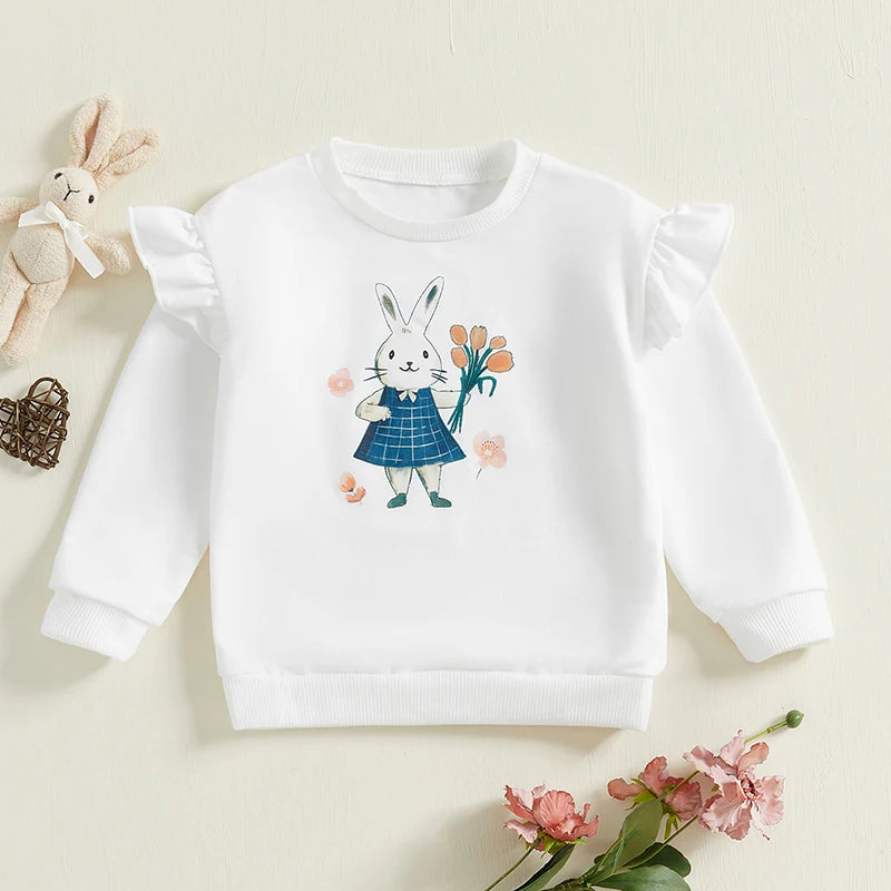 Mila Long Sleeve Cute Bear Print Sweater