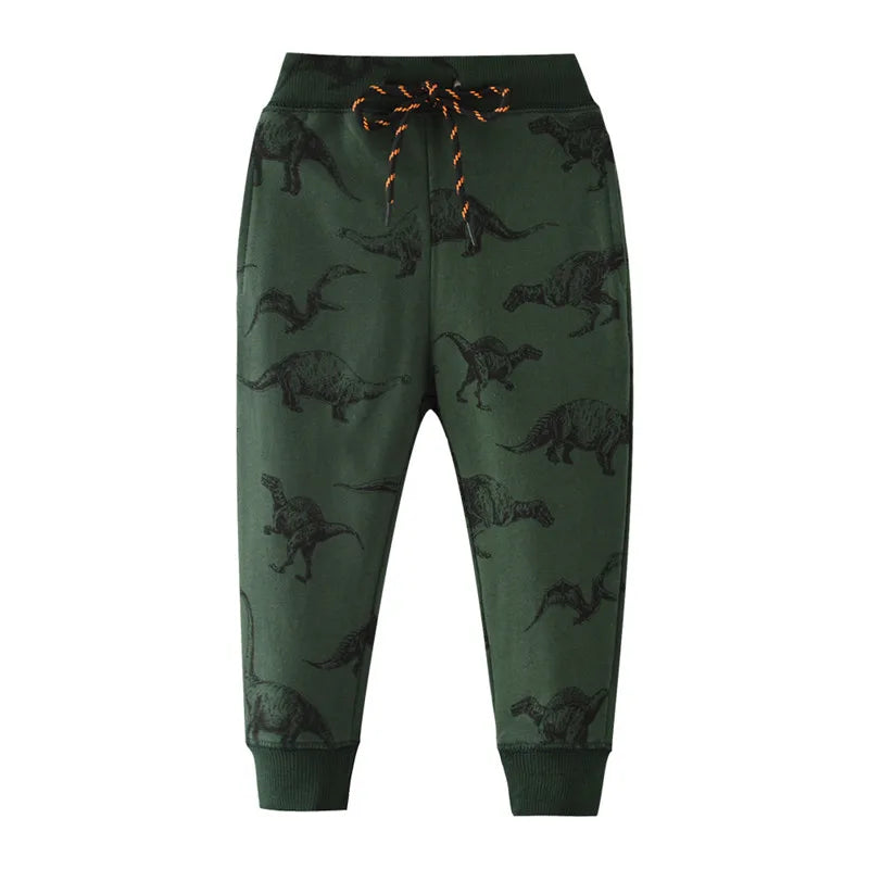 Izan Sweatpants Trousers Autumn Spring Dinosaur Drawstring Baby