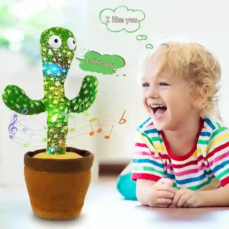 Dancing Cactus Toy for Kids - Musical Plush Speaker