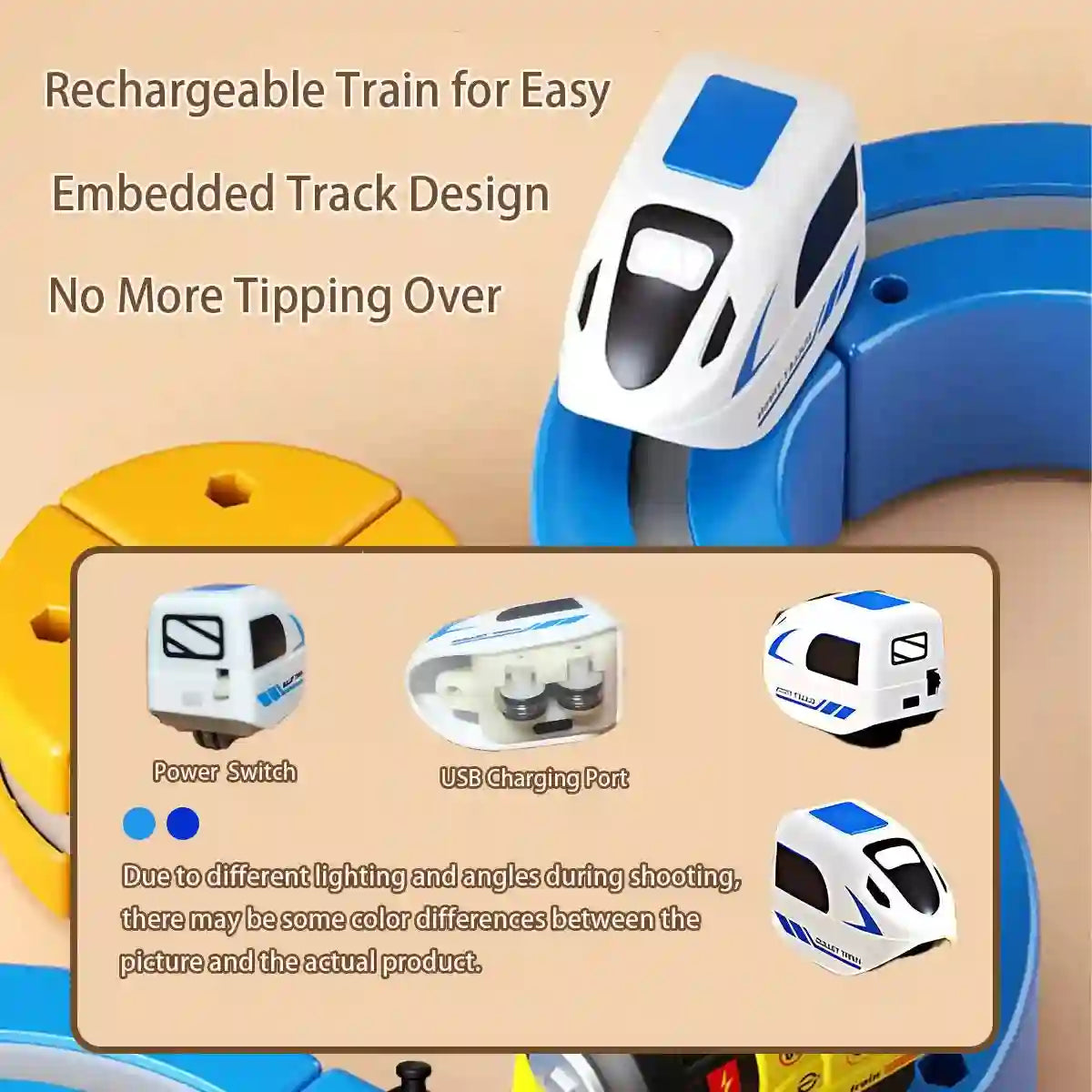 DIY Electric Magnetic Track Set With High-Speed Rail Vehicles (1-100+pieces)