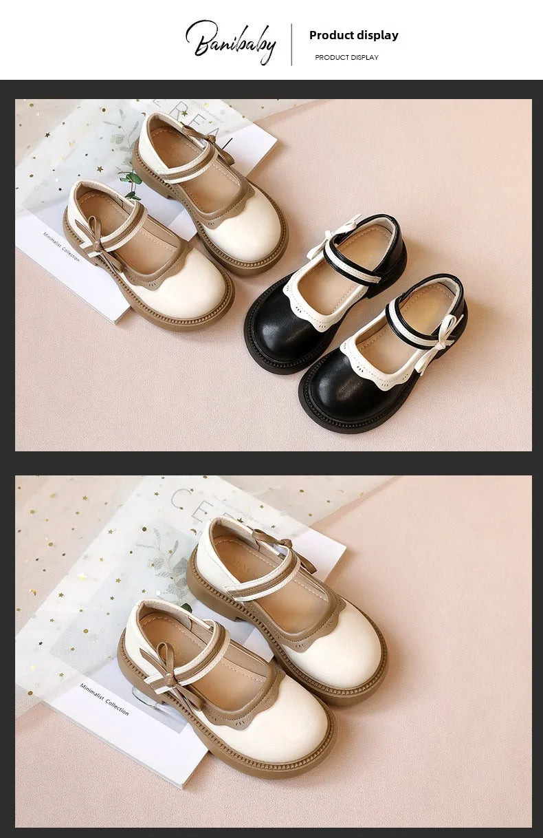 Girls' Princess Shoes 2025 Spring and Autumn New Style Girls' Little Leather Shoes Autumn Style Baby Fashion Single Shoes