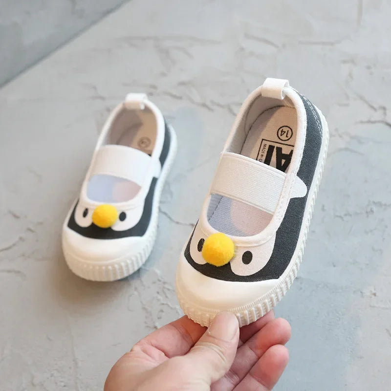 Girl Shoe Kid Casual Shoe Cartoon Girl Sport Canvas Shoes