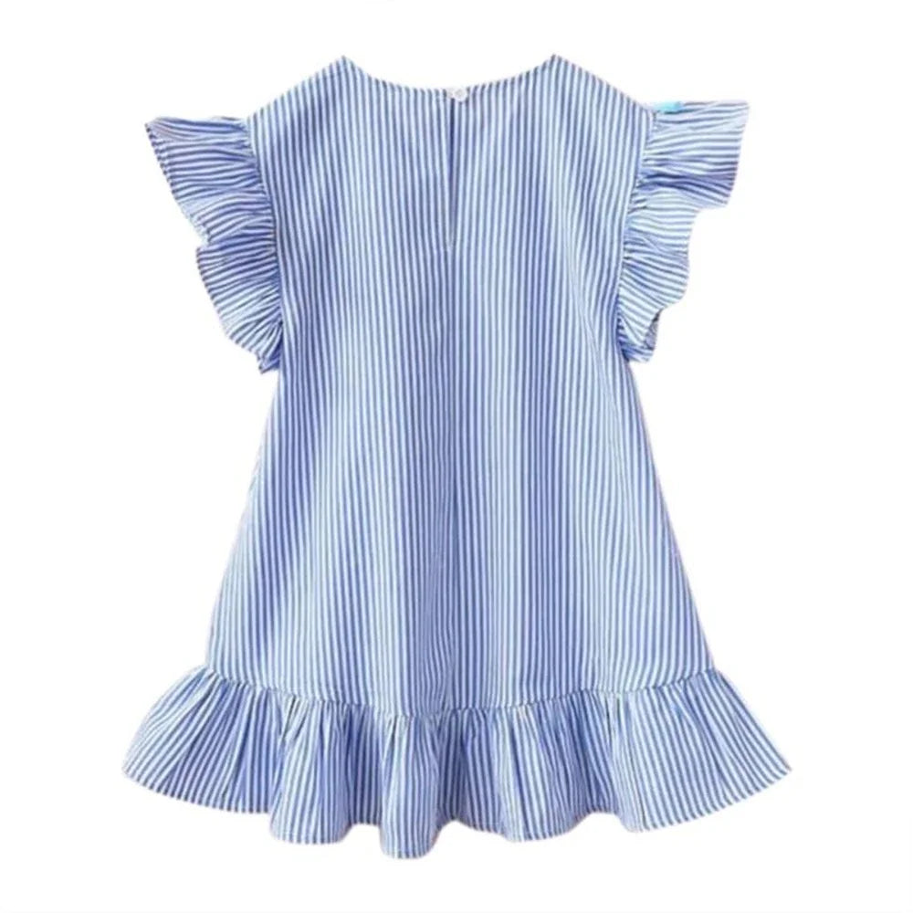 Manuela Girl Stripe Princess Dress Toddler Baby Dress