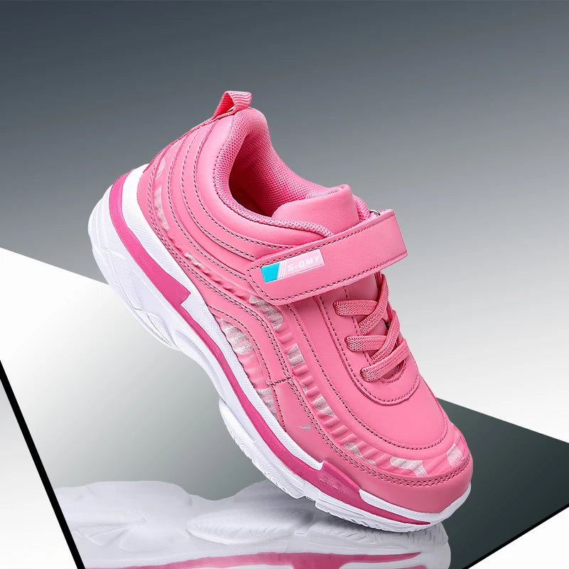 Girls Running Shoes Kids Sports Casual Sneakers Breathable Lightweight