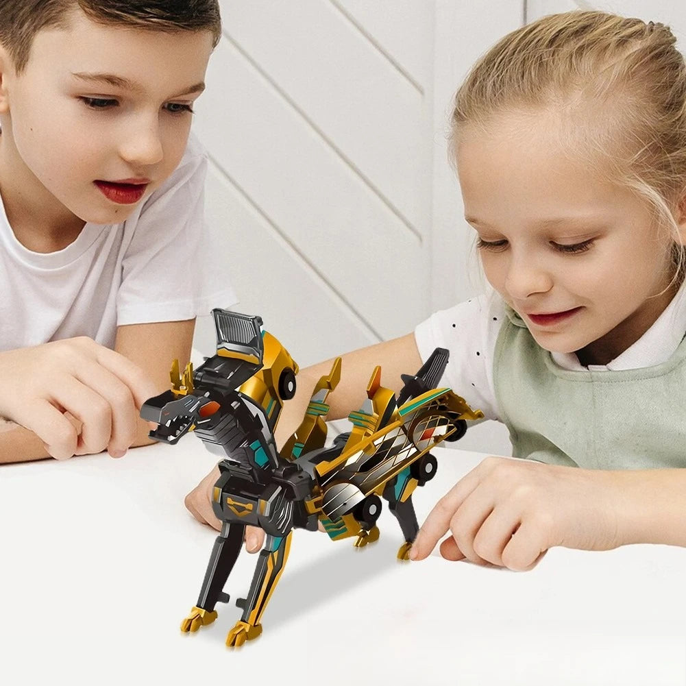 Transforming Dinosaur Car Toy - Magnetic Fun for Kids