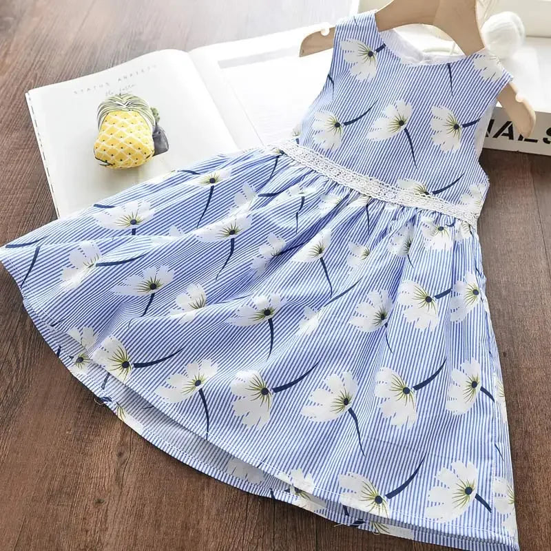 Bear Leader Floral Girls Dress Floral Kids Dresses Girls Princess Dress