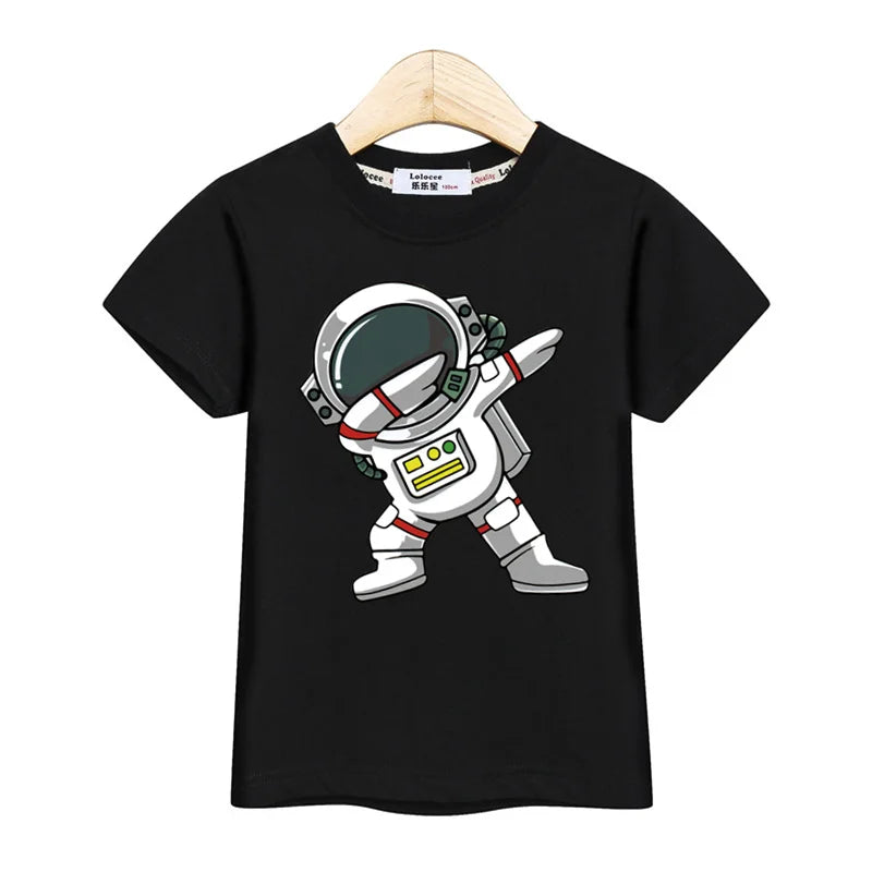 Erick Astronaut Cartoon T-shirt Boys Short Sleeves Tops - GuGuTon baby store - Baby Fashion - Toddlers Outfits - Babies Outfits - Toddler Clothes - Kids Clothing - Newborn Clothes - Newborn Wear - Kids Wear - Trending Clothes - Trending Outfits - Fall Fashion - Winter Fashion - Girls Clothes - Boys Clothes - Babies Wear - Kids Accessories - KidsWear - Summer Clothes - Summer Fashion - Summer Trend - Falls Sweaters - Tops - Bottom - Jeans - Blouse - Dresses - Newborn Dresses - Toys
