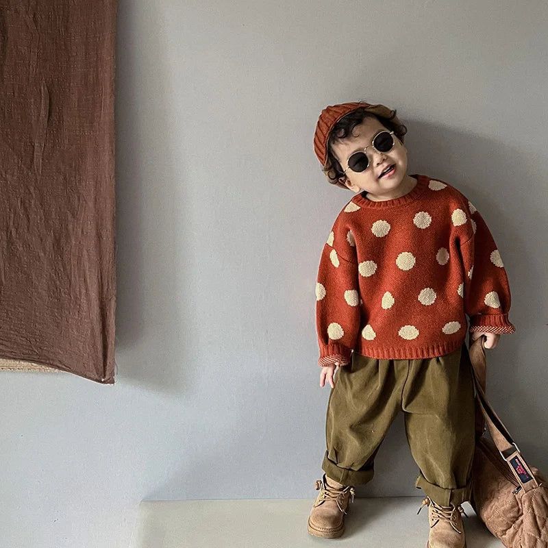 Rolando Vintage Look Kids Sweater - GuGuTon baby store - Baby Fashion - Toddlers Outfits - Babies Outfits - Toddler Clothes - Kids Clothing - Newborn Clothes - Newborn Wear - Kids Wear - Trending Clothes - Trending Outfits - Fall Fashion - Winter Fashion - Girls Clothes - Boys Clothes - Babies Wear - Kids Accessories - KidsWear - Summer Clothes - Summer Fashion - Summer Trend - Falls Sweaters - Tops - Bottom - Jeans - Blouse - Dresses - Newborn Dresses - Toys