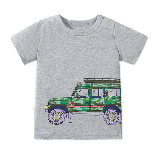 Gonzalo Clothing Cartoon Vehicles Tees