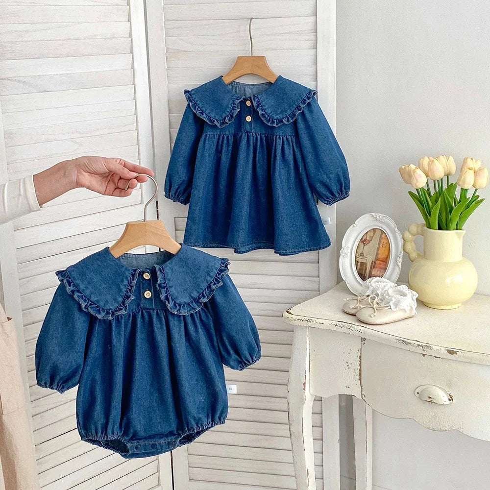 Denim Peter Pan Sister Outfit