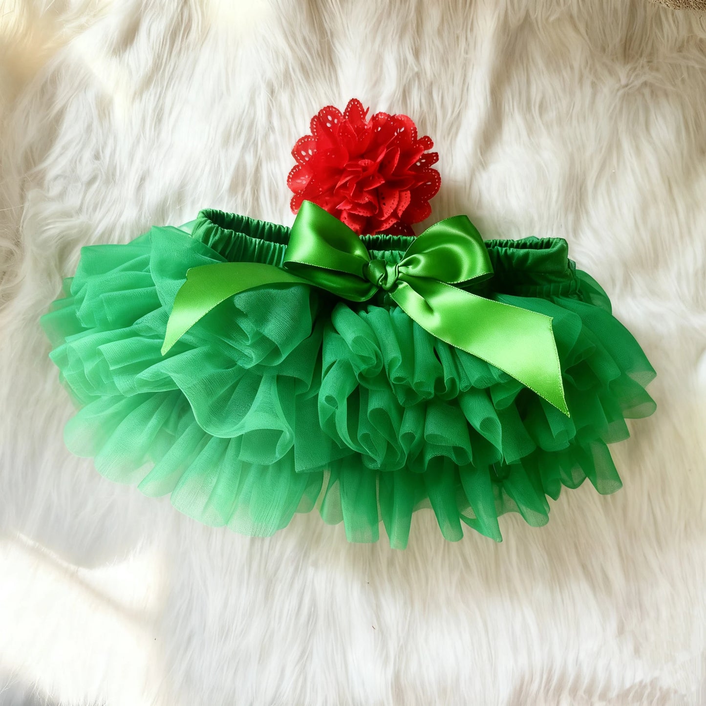 Baby Girls Tulle Tutu Bloomers Infant Newborn Diapers Cover 2pcs Short Skirts+Headband Set