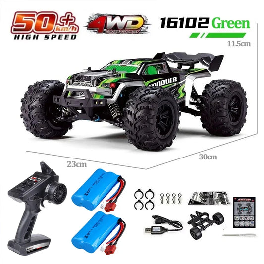 SCY 1:16 70KM/H or 50KM/H 4WD RC Car with LED Remote Control Cars High Speed Drift Monster Truck for Kids