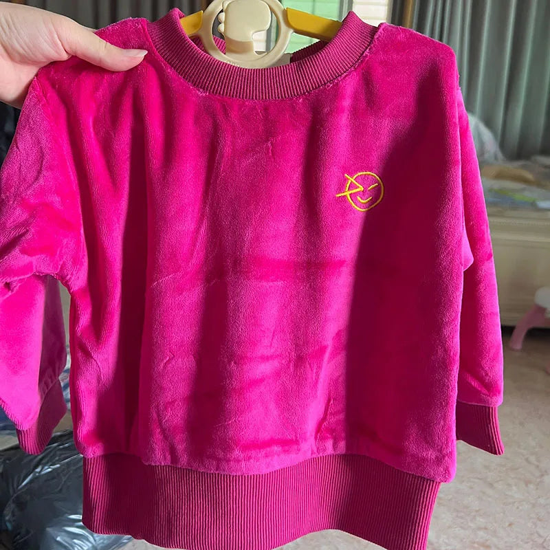 Miguel Winter Cotton Letter Baby Pullover Sweater