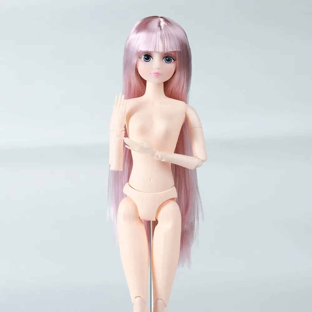 30cm Doll Toys for Girls Movable Joint 1/6 BJD Dolls Body Make-up 3D Eyes Princess Doll with Hair Plastic DIY Girl Toy