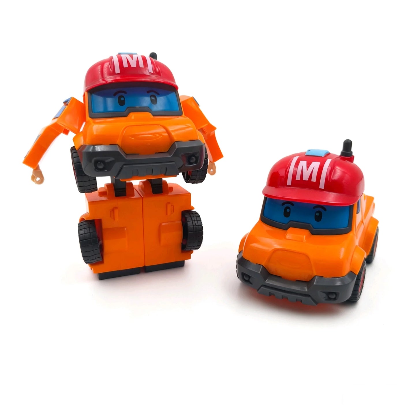 6pcs/set Cartoon Robocars Polis Action Figures Transformation