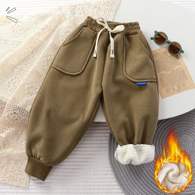 Héctor Winter Trousers for Kids Thickened Warm Casual Boys - GuGuTon baby store - Baby Fashion - Toddlers Outfits - Babies Outfits - Toddler Clothes - Kids Clothing - Newborn Clothes - Newborn Wear - Kids Wear - Trending Clothes - Trending Outfits - Fall Fashion - Winter Fashion - Girls Clothes - Boys Clothes - Babies Wear - Kids Accessories - KidsWear - Summer Clothes - Summer Fashion - Summer Trend - Falls Sweaters - Tops - Bottom - Jeans - Blouse - Dresses - Newborn Dresses - Toys
